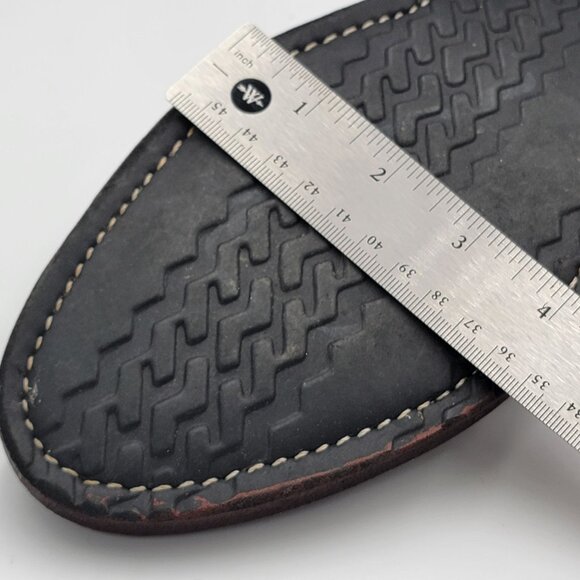 Don Chuy Brown Leather Fisherman Sandals With Buckle Closure & Embossed Design - Picture 16 of 16